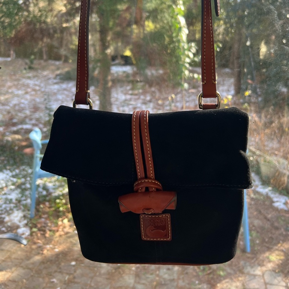 Dooney & Bourke Black and Brown Crossbody Bag